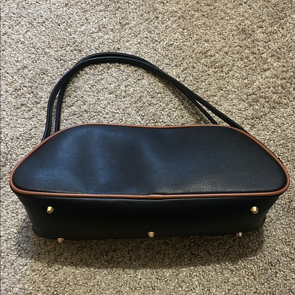 ASOS DESIGN Black and Brown Shoulder Bag